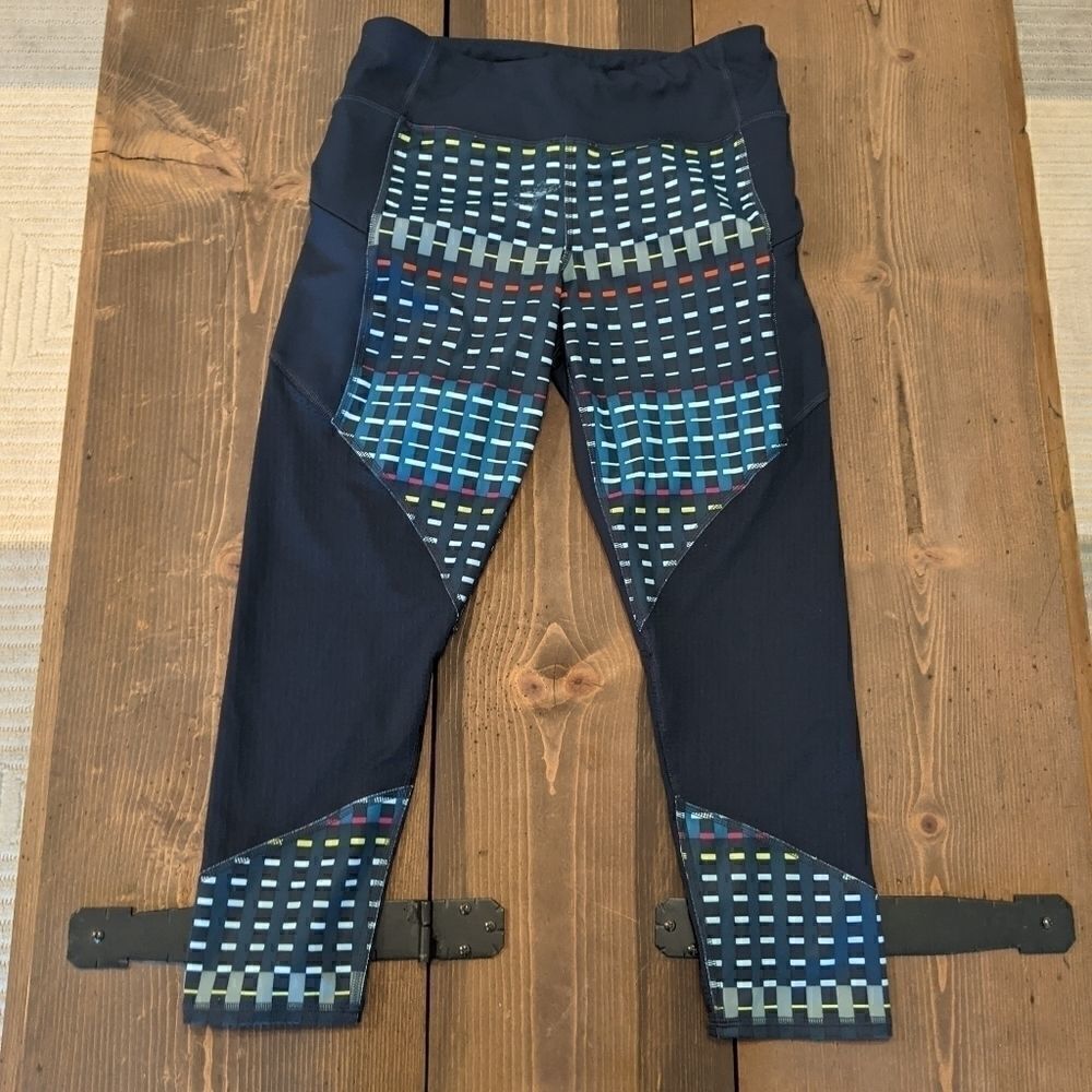 Athleta Blue Timeless Contender Leggings Medium - Picture 4 of 9